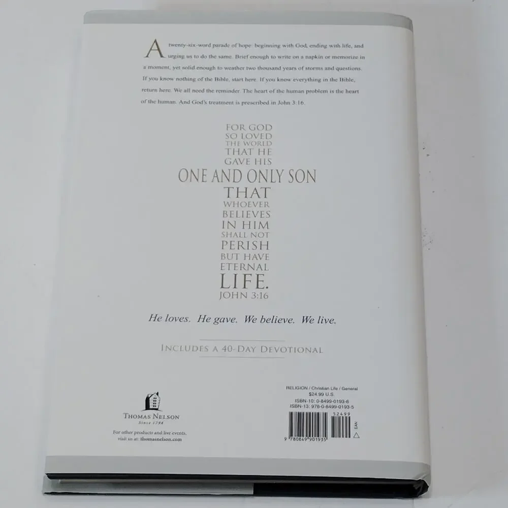 Max Lucado's 3:16 The Numbers of Hope - 2007 Thomas Nelson Hardcover